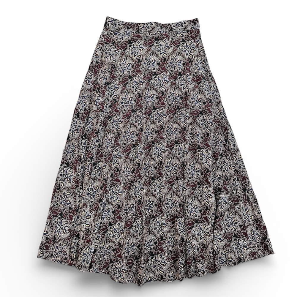 J.Crew 100% Silk Skirt | Floral Print Flowy Skirt
